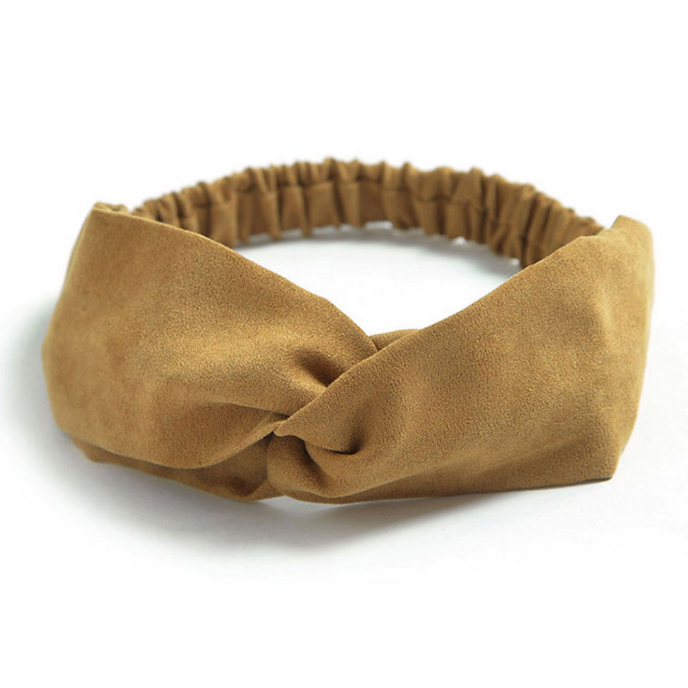 4722 Ladies twist knot pattern headband elastic head wrap turban hair band 808D