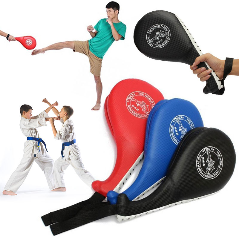 0889 Taekwondo Hand Racket Kick Target Strike Pads Karate Kickboxing Paddle MMA